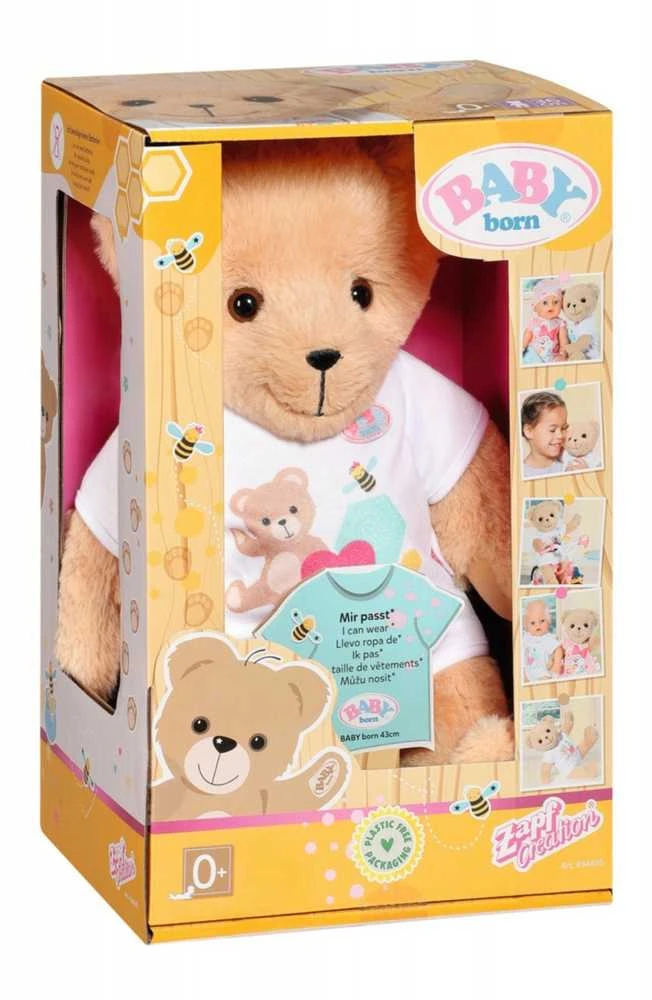 Zapf BABY BORN Pliušinis baltas meškutis, 43 cm