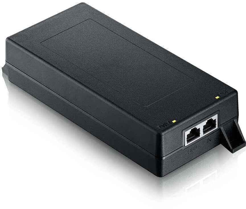 Šakotuvas ZYXEL POE12-90W kelių gigabitų vieno prievado 90W POE injektorius (5 metų garantija)