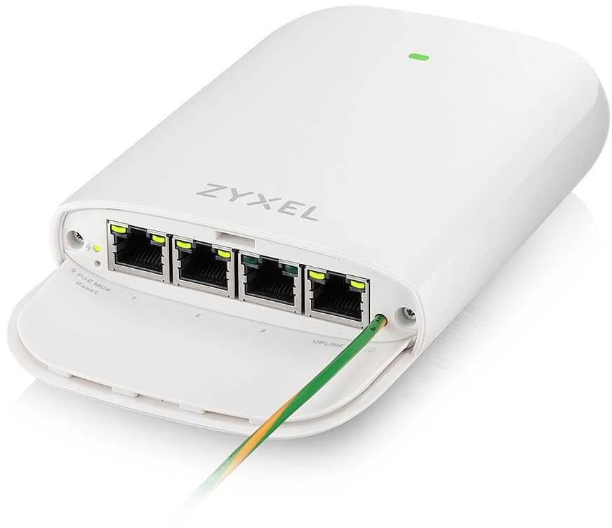 Šakotuvas Zyxel PoE12-3PD, 4x 1Gb prievado PoE plėtinys. 45 W PoE biudžetas, IP55 reitingas (lauke)