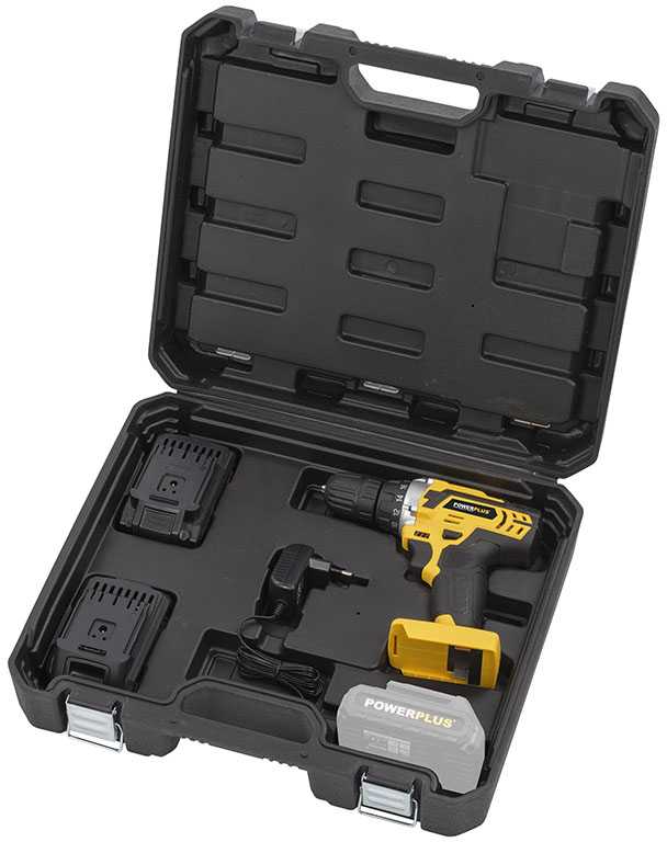 Akumuliatorinis gręžtuvas 20V, 2x1,3Ah, 134 priedai POWX00830 POWERPLUS