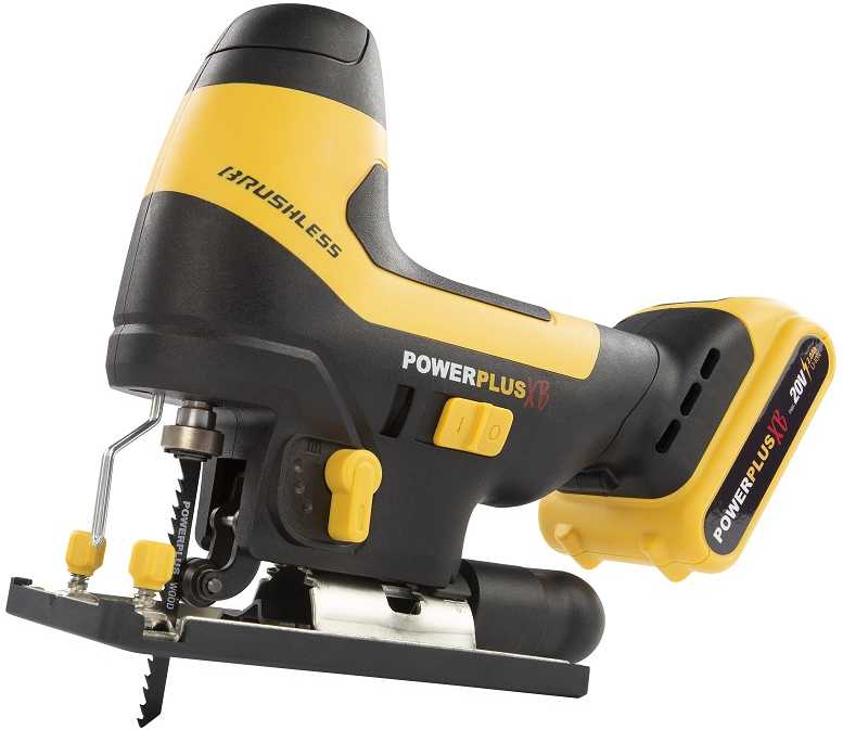 Akumuliatorinis siaurapjūklis bešepetėliniu varikliu, 20V 1x2,0Ah, POWXB50020 POWERPLUS XB