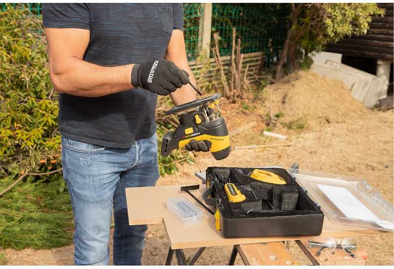 Akumuliatorinis siaurapjūklis bešepetėliniu varikliu, 20V 1x2,0Ah, POWXB50020 POWERPLUS XB