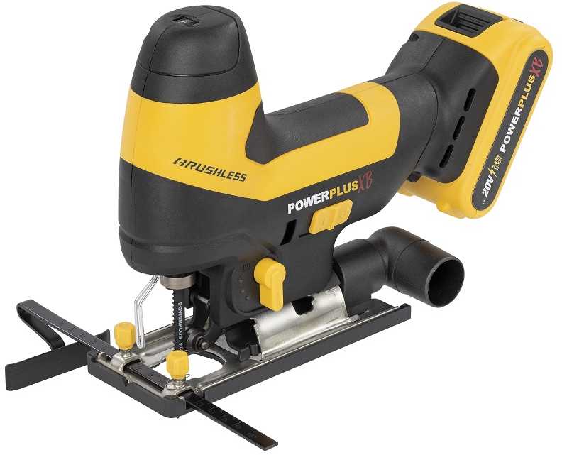 Akumuliatorinis siaurapjūklis bešepetėliniu varikliu, 20V 1x2,0Ah, POWXB50020 POWERPLUS XB