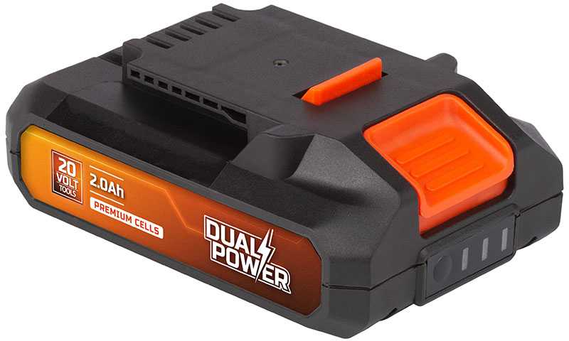 POWERPLUS Akumuliatorius 20V 2AH Dual Power Powdp9021 – tik dvigubos galios 20V įrankiams