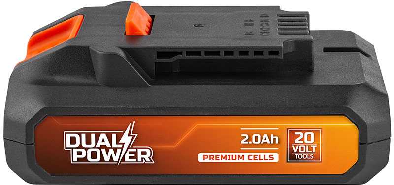 POWERPLUS Akumuliatorius 20V 2AH Dual Power Powdp9021 – tik dvigubos galios 20V įrankiams