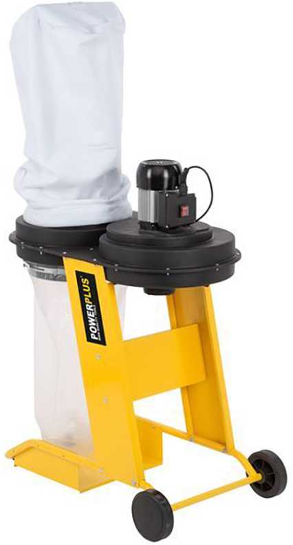 POWERPLUS dulkių ir drožlių surinkėjas POWX2090 550W 65L 100mm žarna 900m³h Juoda Geltona