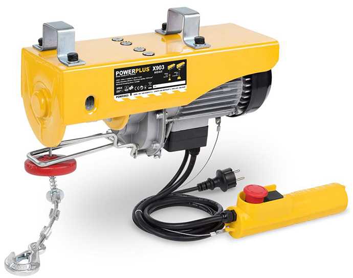 Elektrinė gervė 1300W, 400 / 800kg POWX903 POWERPLUS X
