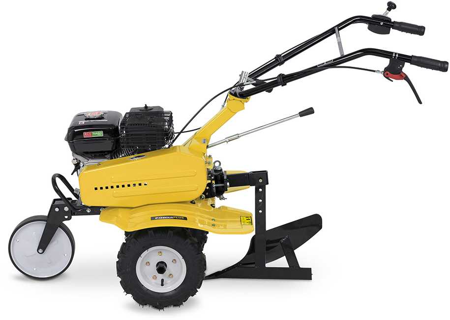 POWERPLUS POWXG7217 benzininis kultivatorius ir žemės freza dirvos apdirbimui ir sodo paruošimui 208cc 4200W 105cm 4-taktis variklis reversas