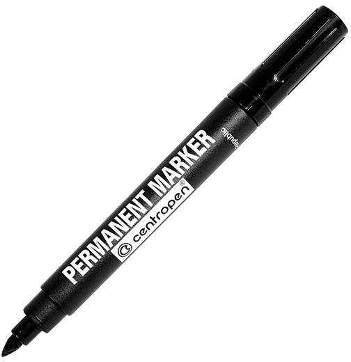 Permanentinis žymeklis greitai džiūstantis, 1-4,6 mm, juodas 5 8576 0112 CENTROPEN 1 vnt