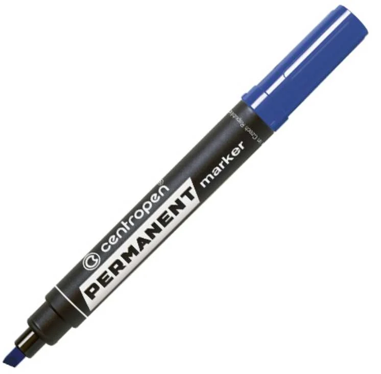 Centropen, marker 8576, mėlyna, 10vnt, 1-4,6mm, na bazie alkoholu, cena za 1 vnt