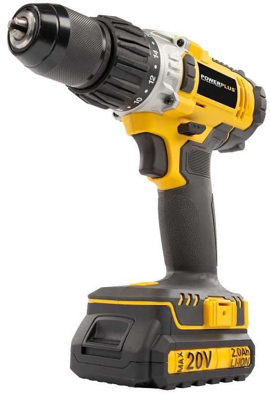Smūginis gręžtuvas 20V 2xLi-Ion POWX00445 POWERPLUS X