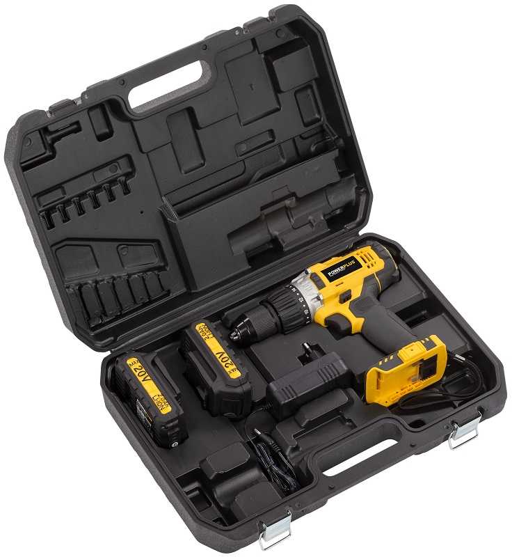 Smūginis gręžtuvas 20V 2xLi-Ion POWX00445 POWERPLUS X