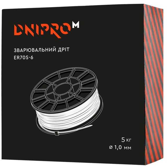 Suvirinimo viela ER70S-6 1mm, 5kg 81204004 DNIPRO-M