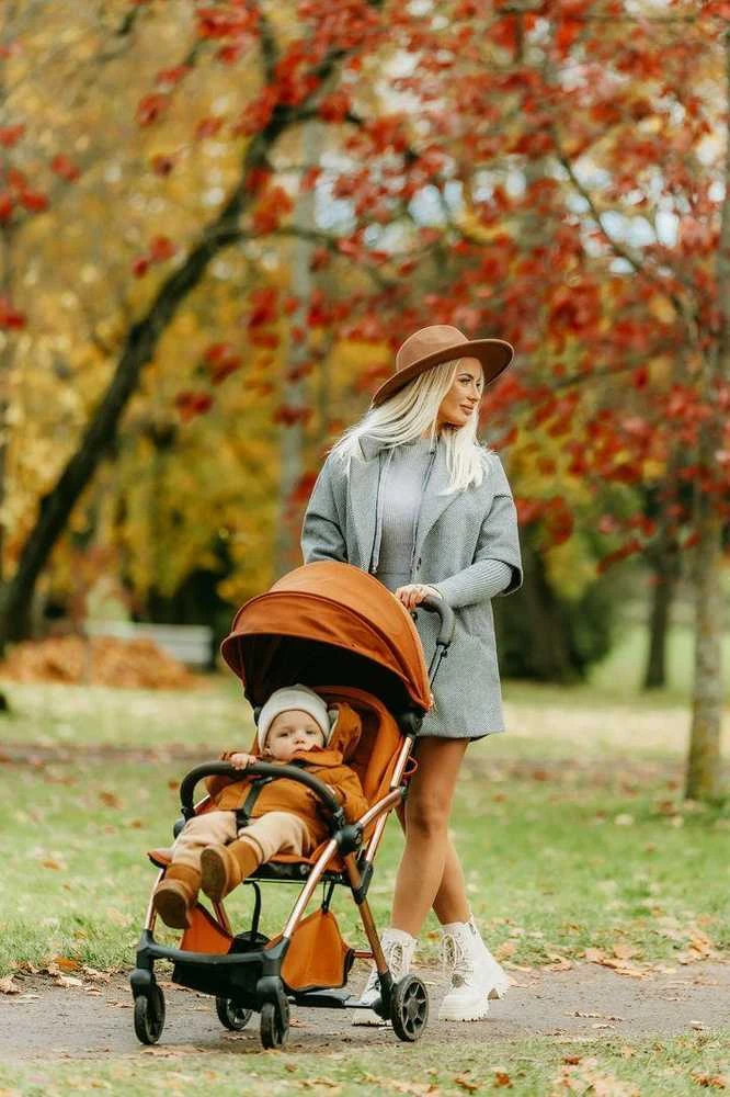 Leclerc Baby Hexagon Footmuff vokelis vaikui - rudos spalvos oda
