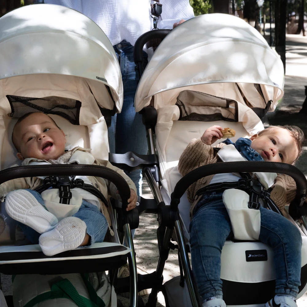 Leclerc Baby Twin/Duo vežimėlių jugtis, juoda