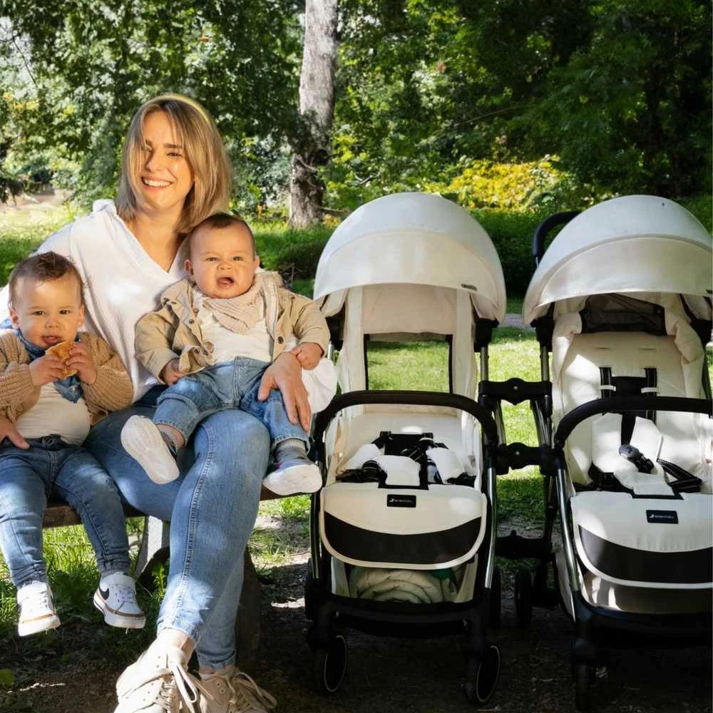 Leclerc Baby Twin/Duo vežimėlių jugtis, juoda