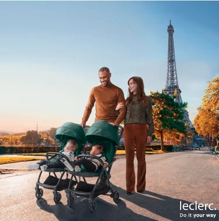 Leclerc Baby Twin/Duo vežimėlių jugtis, juoda