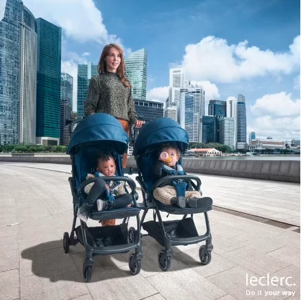 Leclerc Baby Twin/Duo vežimėlių jugtis, juoda
