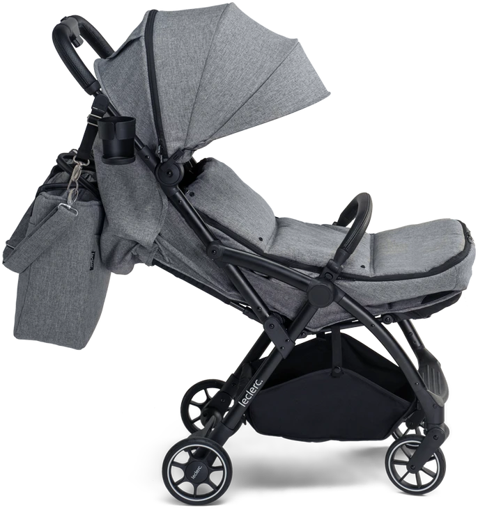 Leclerc Baby sauskelnių krepšys, pilkas (Grey melange)