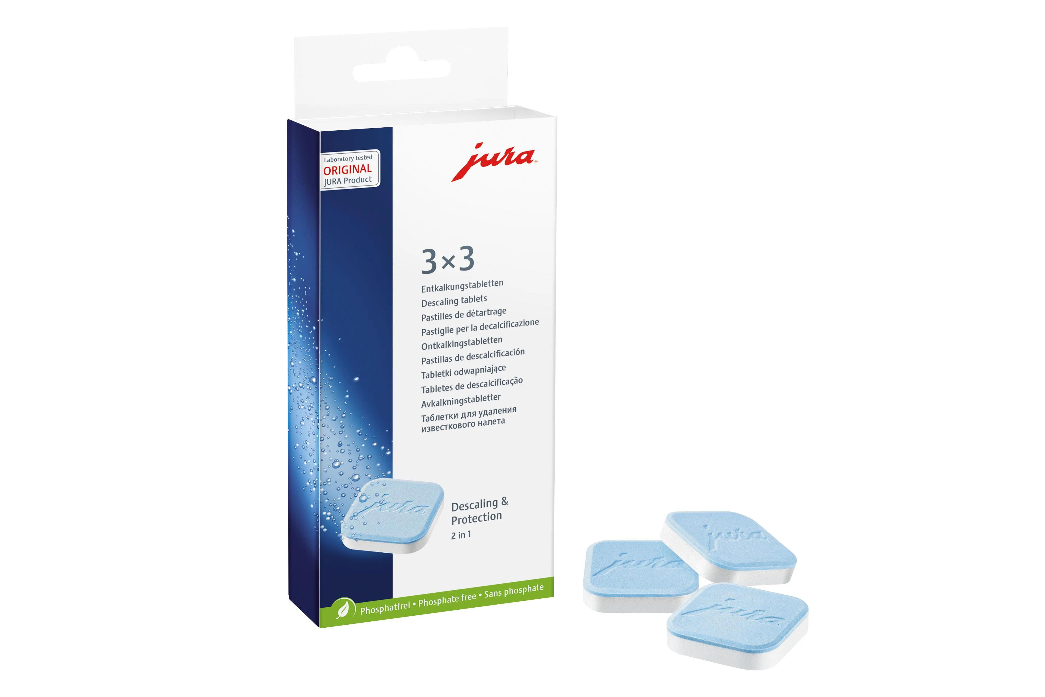 JURA nukalkinimo tabletės 3 plovimams 61848
