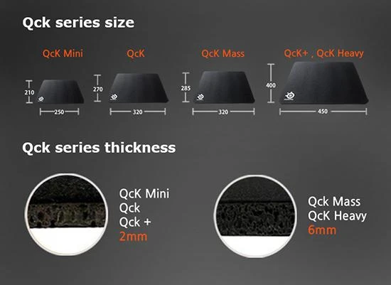 Medžiaginis pelės kilimėlis žaidimams SteelSeries QcK Large