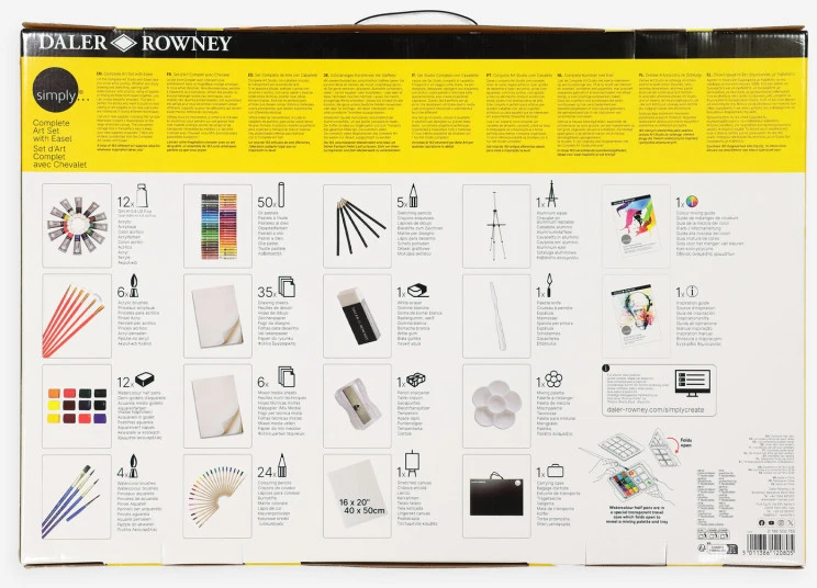 Daler Rowney Pilnas dailininko rinkinys 163 vnt