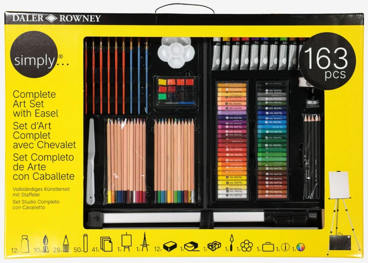 Daler Rowney Pilnas dailininko rinkinys 163 vnt