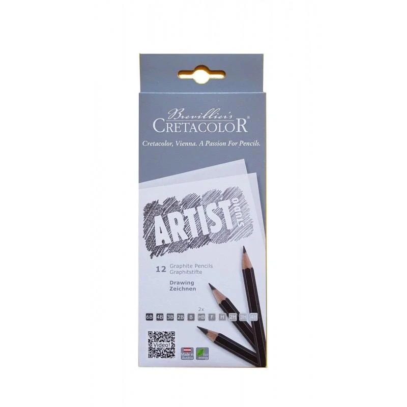 Grafitinių pieštukų rinkinys Cretacolor Artist Studio 12vnt
