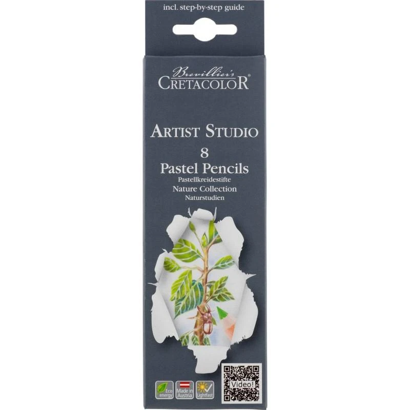 Pastelinių pieštukų Cretacolor rinkinys ''Gamta'' 8vnt