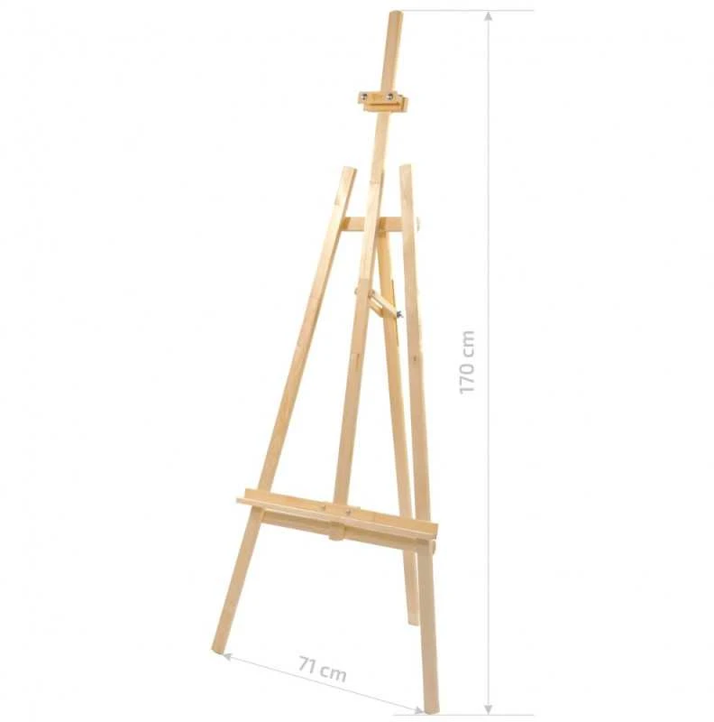 ROSA Lyros formos molbertas 170 cm, nesurinktas, svoris 3,5kg, pagamintas iš pušies