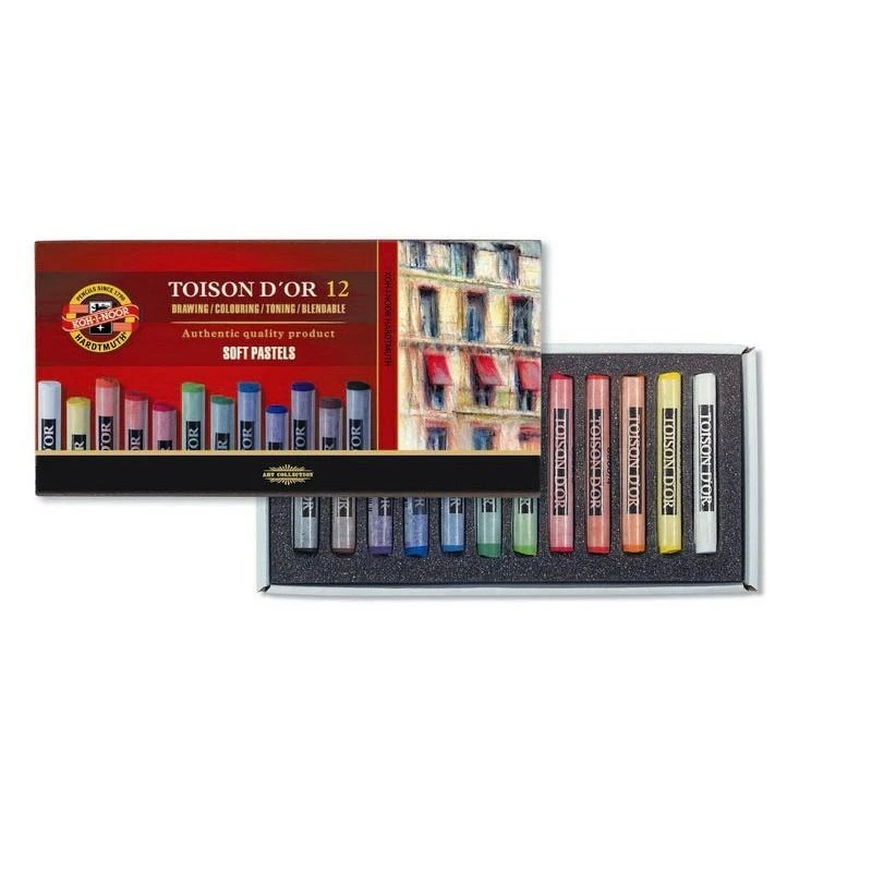Sausos pastelės rinkinys Koh-i-Noor 12 sp