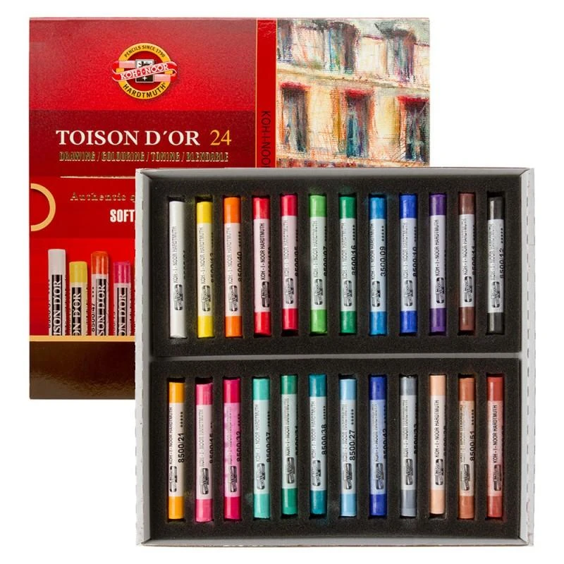 Sausos pastelės rinkinys Koh-i-Noor 24 sp