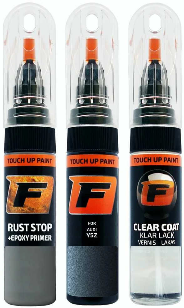 Firanto AUDI Y5Z - NAUTIC Rinkinys: Dažų korektorius įbrėžimų taisymui + Rūdžių modifikatorius + Lakas 15 ml