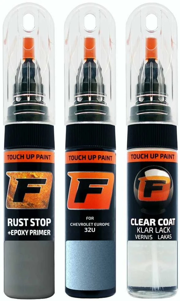 Firanto CHEVROLET EUROPE 32U - PASTEL Mėlynas Rinkinys: Dažų korektorius įbrėžimų taisymui + Rūdžių modifikatorius + Lakas 15 ml