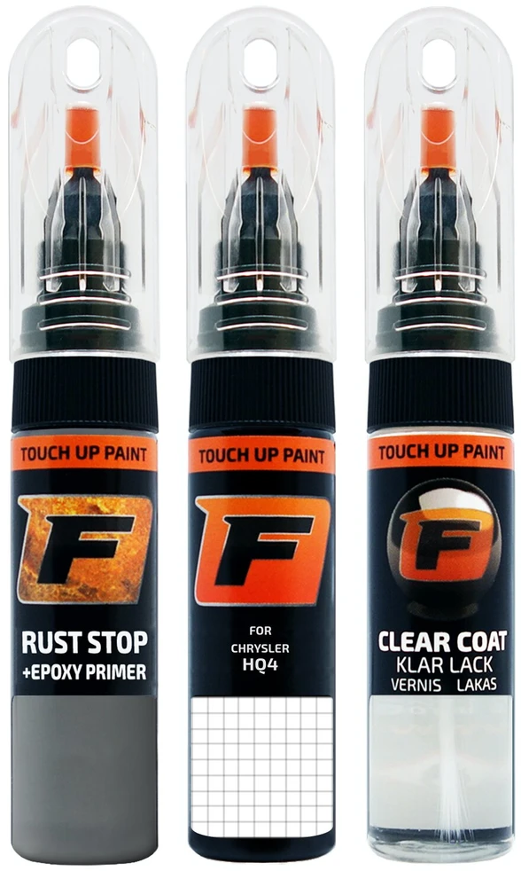 Firanto CHRYSLER HQ4 - PACIFIC Mėlynas Rinkinys: Dažų korektorius įbrėžimų taisymui + Rūdžių modifikatorius + Lakas 15 ml
