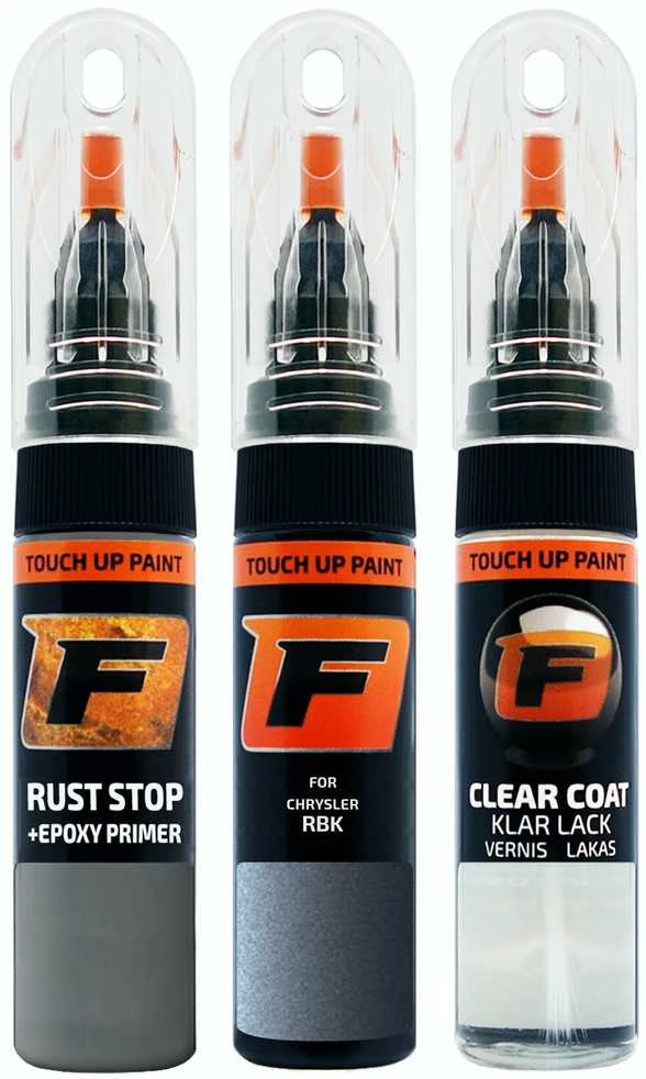 Firanto CHRYSLER RBK - MEDIUM Mėlynas Rinkinys: Dažų korektorius įbrėžimų taisymui + Rūdžių modifikatorius + Lakas 15 ml