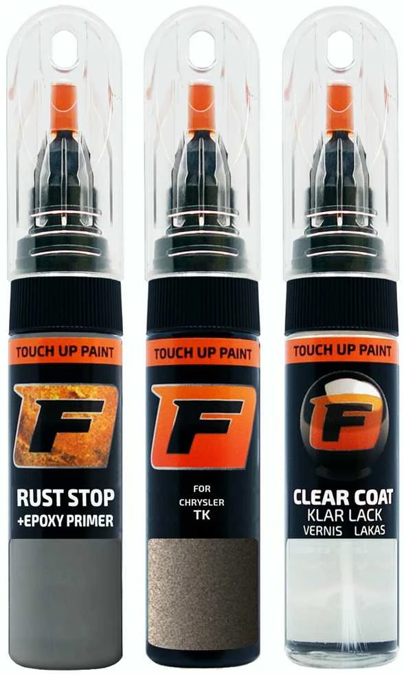 Firanto CHRYSLER TK - TAUPE FROST Rinkinys: Dažų korektorius įbrėžimų taisymui + Rūdžių modifikatorius + Lakas 15 ml