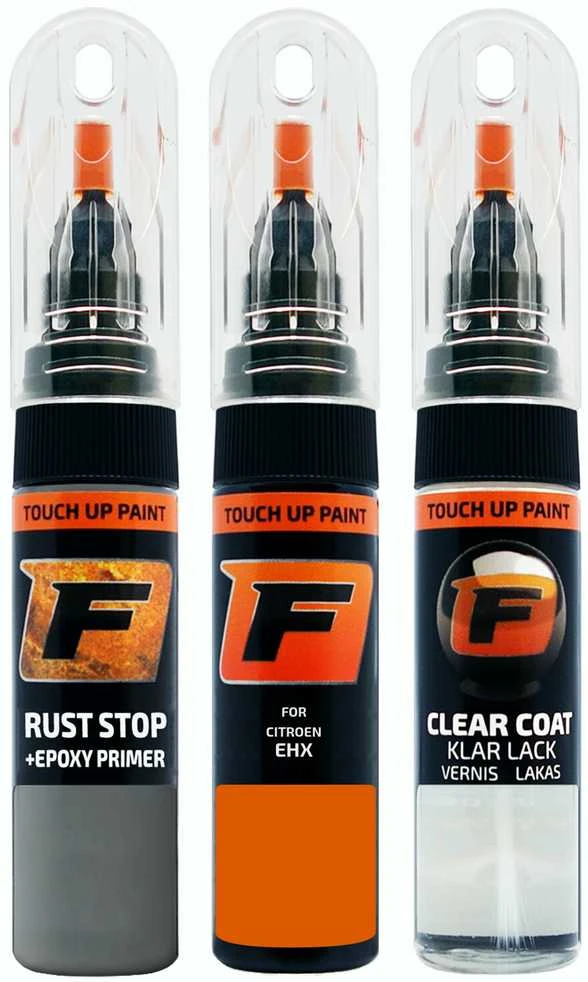 Firanto CITROEN EHX - COQ DE ROCHE Rinkinys: Dažų korektorius įbrėžimų taisymui + Rūdžių modifikatorius + Lakas 15 ml
