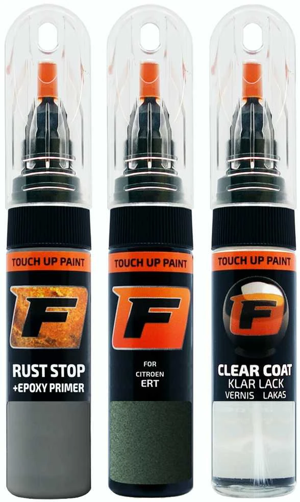 Firanto CITROEN ERT - VERT TRITON Rinkinys: Dažų korektorius įbrėžimų taisymui + Rūdžių modifikatorius + Lakas 15 ml