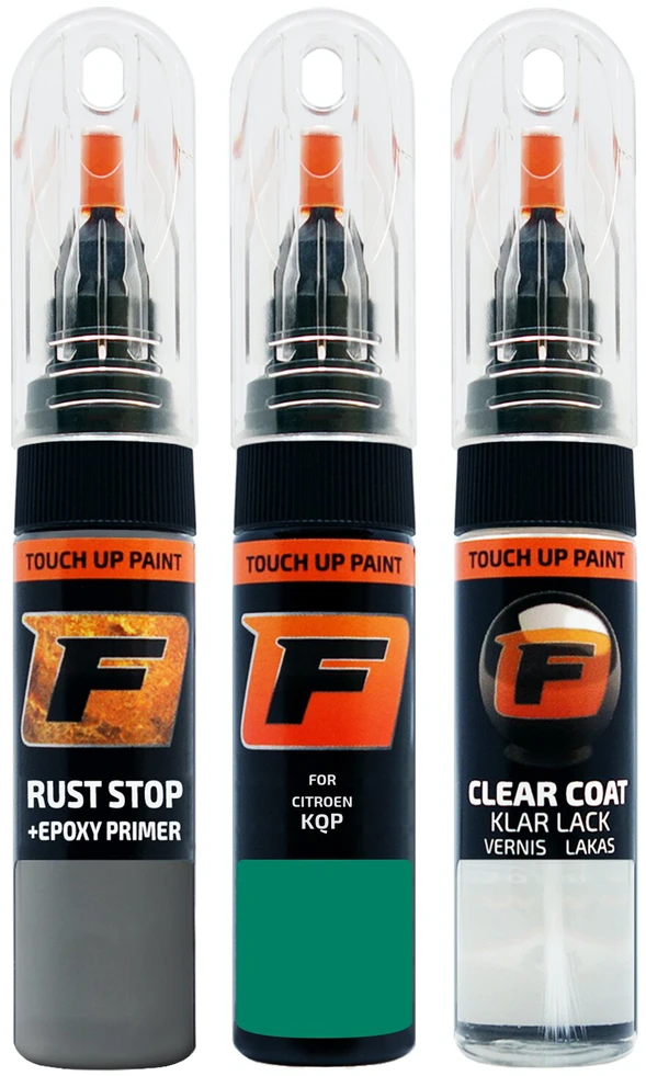 Firanto CITROEN KQP - VERT LA REDOUTE Rinkinys: Dažų korektorius įbrėžimų taisymui + Rūdžių modifikatorius + Lakas 15 ml