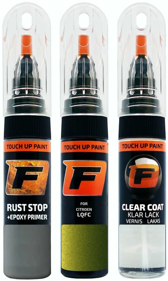 Firanto CITROEN LQFC - VERT ABSINTHE Rinkinys: Dažų korektorius įbrėžimų taisymui + Rūdžių modifikatorius + Lakas 15 ml