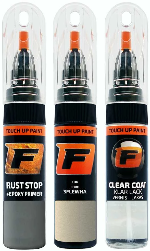 Firanto FORD 3FLEWHA - GOLD ASH Rinkinys: Dažų korektorius įbrėžimų taisymui + Rūdžių modifikatorius + Lakas 15 ml