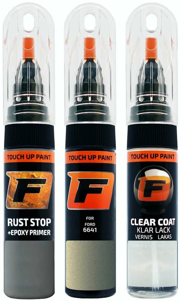 Firanto FORD 6641 - EVERGREEN FROST Rinkinys: Dažų korektorius įbrėžimų taisymui + Rūdžių modifikatorius + Lakas 15 ml