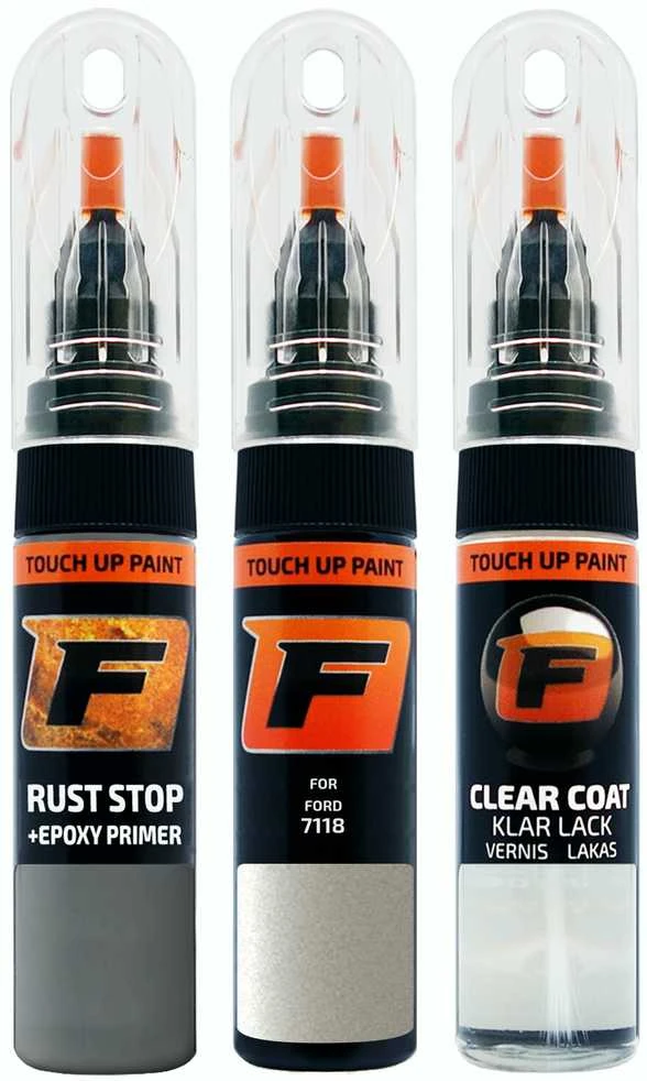 Firanto FORD 7118 - CASHMERE BEIGE Rinkinys: Dažų korektorius įbrėžimų taisymui + Rūdžių modifikatorius + Lakas 15 ml