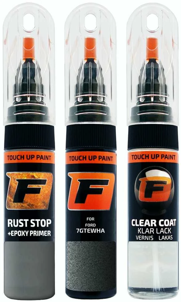 Firanto FORD 7GTEWHA - MONTEREY DARK Žalias Rinkinys: Dažų korektorius įbrėžimų taisymui + Rūdžių modifikatorius + Lakas 15 ml