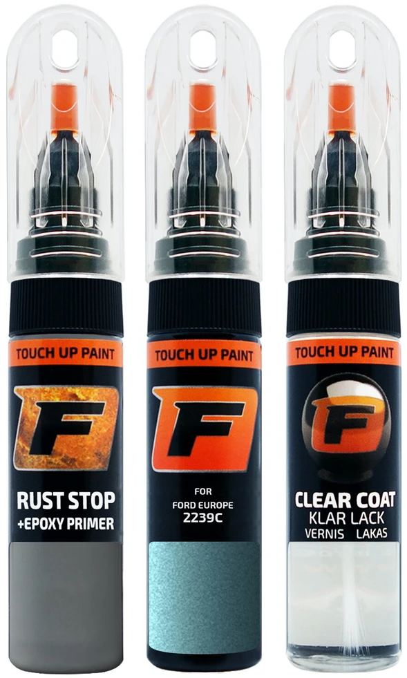 Firanto FORD EUROPE 2239C - SEAGRASS Žalias Rinkinys: Dažų korektorius įbrėžimų taisymui + Rūdžių modifikatorius + Lakas 15 ml