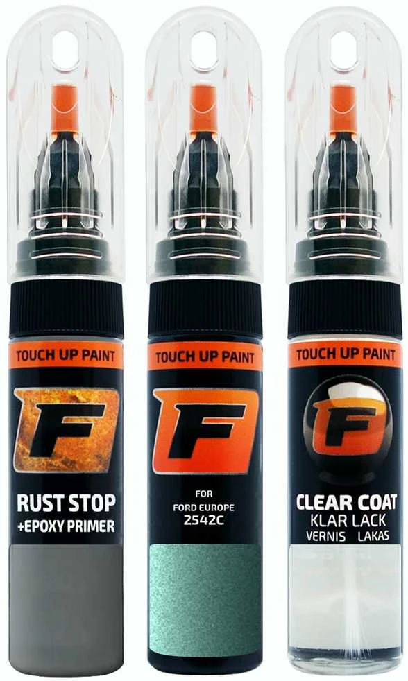Firanto FORD EUROPE 2542C - MEADOW/FOREST Žalias Rinkinys: Dažų korektorius įbrėžimų taisymui + Rūdžių modifikatorius + Lakas 15 ml