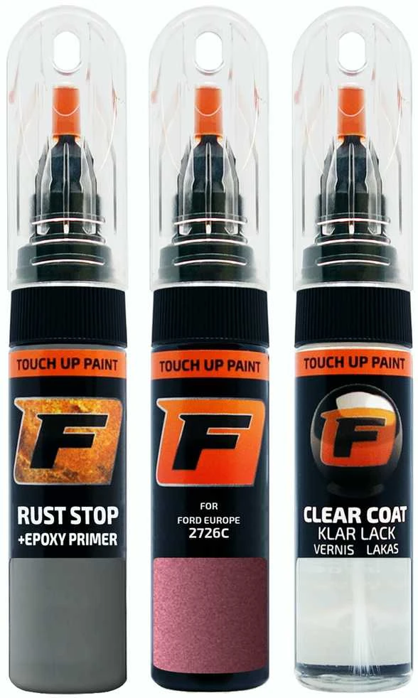 Firanto FORD EUROPE 2726C - DUSKY ROSE Rinkinys: Dažų korektorius įbrėžimų taisymui + Rūdžių modifikatorius + Lakas 15 ml