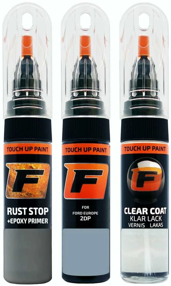 Firanto FORD EUROPE 2DP - CERAMIC Mėlynas Rinkinys: Dažų korektorius įbrėžimų taisymui + Rūdžių modifikatorius + Lakas 15 ml