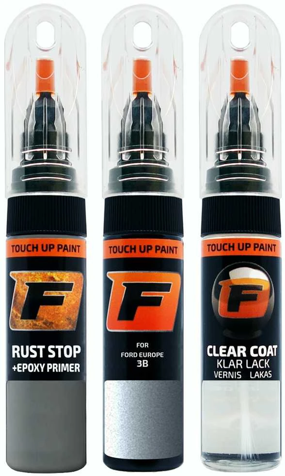 Firanto FORD EUROPE 3B - TONIC Rinkinys: Dažų korektorius įbrėžimų taisymui + Rūdžių modifikatorius + Lakas 15 ml